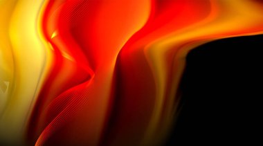 Siyah arkaplanda sıvı renk eğimleri