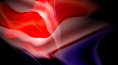 Siyah arkaplanda sıvı renk eğimleri