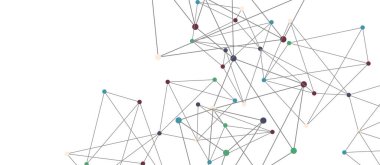 Hat noktaları bağlantıları, üçgen teknoloji tasarımı. Soyut geometrik arkaplan