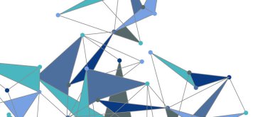 Hat noktaları bağlantıları, üçgen teknoloji tasarımı. Soyut geometrik arkaplan