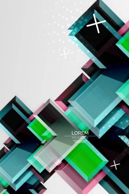 Metal ok şeklindeki arka plan. Duvar kağıdı, bayrak, arkaplan, kart, kitap illüstrasyonu, iniş sayfası için 3d efektli soyut geometrik arkaplan