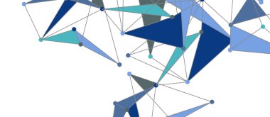 Hat noktaları bağlantıları, üçgen teknoloji tasarımı. Soyut geometrik arkaplan