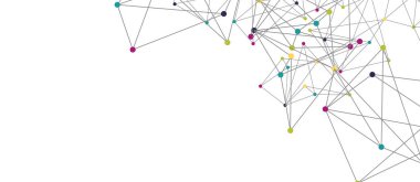 Hat noktaları bağlantıları, üçgen teknoloji tasarımı. Soyut geometrik arkaplan