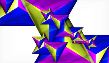 Üçgen geometrik vektör soyut arka plan