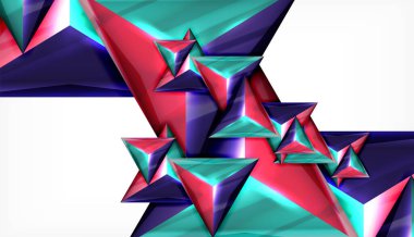 Üçgen geometrik vektör soyut arka plan