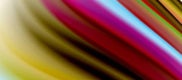 Wellenlinien abstrakten Hintergrund, glatte Seide Design mit Regenbogen-Stil Farben. flüssige flüssige Farbwellen. Vektorillustration — Stockvektor