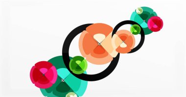 Soyut arkaplan, renkli daireler geometrik bileşim. Duvar Kağıdı, Sancak, Arkaplan, Kart, Kitap İllüstrasyonu, İniş Sayfası