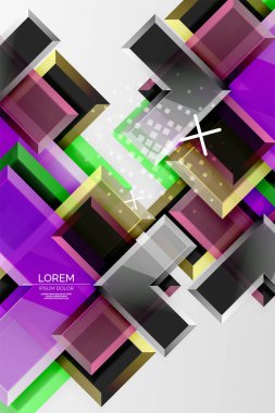 Metal ok şeklindeki arka plan. Duvar kağıdı, bayrak, arkaplan, kart, kitap illüstrasyonu, iniş sayfası için 3d efektli soyut geometrik arkaplan