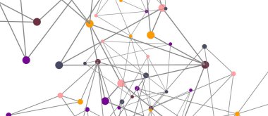 Hat noktaları bağlantıları, üçgen teknoloji tasarımı. Soyut geometrik arkaplan