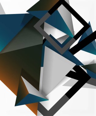 Soyut arkaplan, mozaik 3d üçgen bileşimi, düşük polimerli tasarım. Duvar Kağıdı, Sancak, Arkaplan, Kart, Kitap İllüstrasyonu, İniş Sayfası