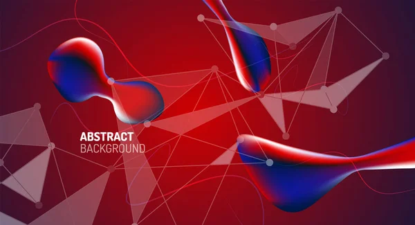 Градиенты жидкости, абстрактные жидкие пузырьки формы фона — стоковый вектор