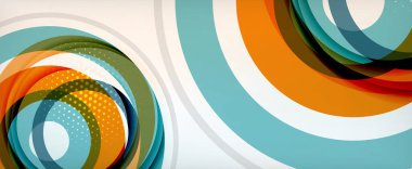 Moda, basit, soyut çember, dinamik hareket konsepti. Duvar Kağıdı, Sancak, Arkaplan, Kart, Kitap İllüstrasyonu, İniş Sayfası