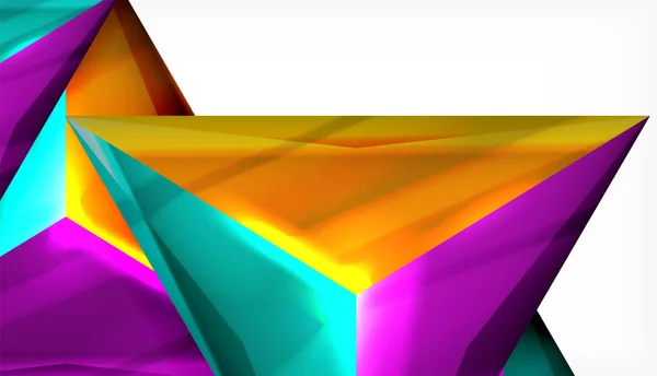 Трикутник геометричний вектор абстрактний фон — стоковий вектор