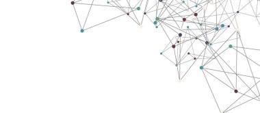 Hat noktaları bağlantıları, üçgen teknoloji tasarımı. Soyut geometrik arkaplan