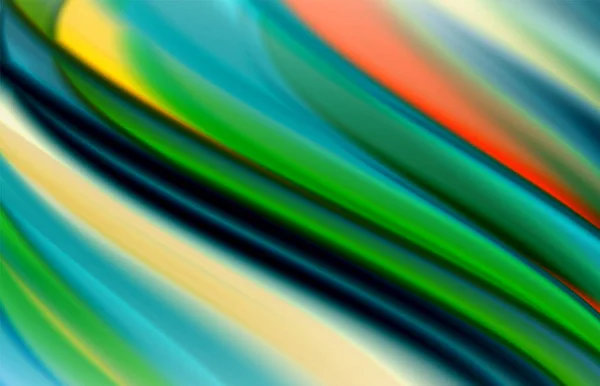 Абстрактный фон - жидкие цветовые градиентные волны, с эффектом динамической линии движения. Векторная иллюстрация для обоев, баннера, фона, карты, книжной иллюстрации, целевой страницы — стоковый вектор