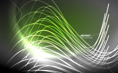 Soyut arkaplan - Duvar kağıdı, Banner, Arkaplan, Kart, Kitap İllüstrasyonu, İniş sayfası için neon çizgi tasarımı