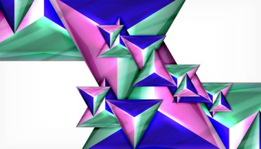 Üçgen geometrik vektör soyut arka plan