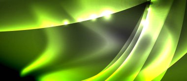 Abstract background. Shiny design neon waves with light effects, techno trendy design. Vector Illustration For Wallpaper, Banner, Background, Card, Book Illustration, landing page