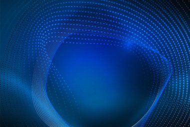 Soyut parçacıklar, dalga arkaplanı, neon hareket tekno tasarımı