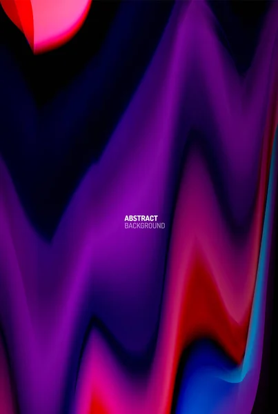 ( 영어 ) Liquid gradients abstract background, color wave patterster design for Wallpaper, Banner, Background, Card, Book Illustration, landing page — 스톡 벡터