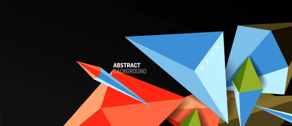 トレンドシンプルな三角形の抽象的な背景、ダイナミックな動きの概念。ベクトルイラスト壁紙、バナー、背景、カード、ブックイラスト、ランディングページ — ストックベクタ