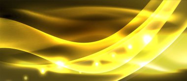 Abstract background. Shiny design neon waves with light effects, techno trendy design. Vector Illustration For Wallpaper, Banner, Background, Card, Book Illustration, landing page