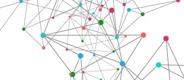 Hat noktaları bağlantıları, üçgen teknoloji tasarımı. Soyut geometrik arkaplan