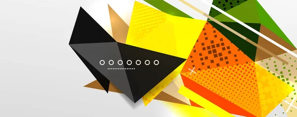 Sfondo astratto - trendy basso poli triangolo forme modello poligonale. Illustrazione vettoriale per carta da parati, banner, sfondo, carta, illustrazione del libro, pagina di destinazione — Vettoriale Stock