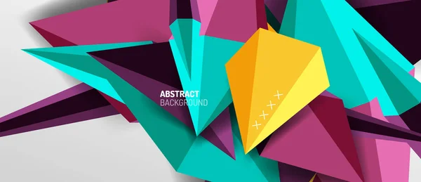 Trendy simple triangle abstract background, dynamic motion concept. Vector Illustration For Wallpaper, Banner, Background, Card, Book Illustration, landing page — Stock Vector