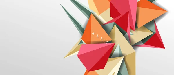 Modny prosty trójkąt abstrakcyjne tło, dynamiczny ruch koncepcja. Ilustracja wektorowa tapety, sztandar, tło, karta, ilustracja książki, strona lądowania — Wektor stockowy