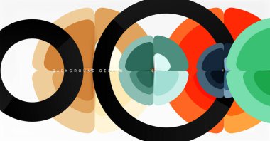 Soyut arkaplan, renkli daireler geometrik bileşim. Duvar Kağıdı, Sancak, Arkaplan, Kart, Kitap İllüstrasyonu, İniş Sayfası