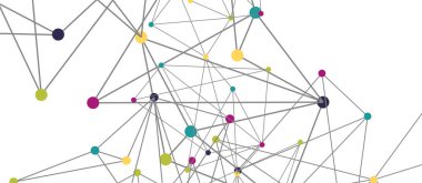 Hat noktaları bağlantıları, üçgen teknoloji tasarımı. Soyut geometrik arkaplan