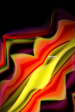 Sıvı gradyanlar soyut arkaplan, duvar kağıdı, bayrak, arkaplan, kart, kitap illüstrasyonu, iniş sayfası için renk dalgası poster tasarımı