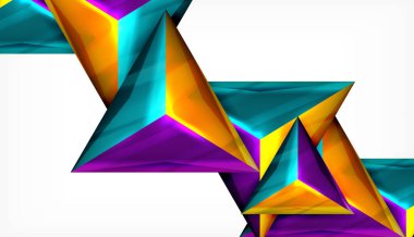 Üçgen geometrik vektör soyut arka plan