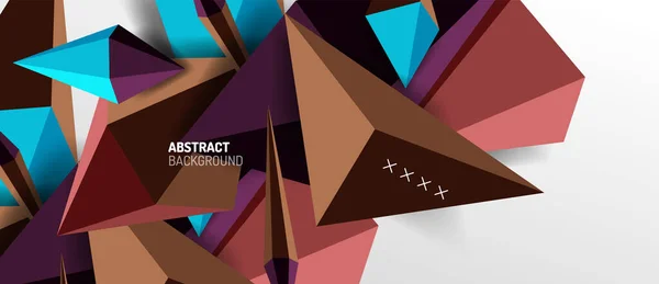 Trendy simple triangle abstract background, dynamic motion concept. Vector Illustration For Wallpaper, Banner, Background, Card, Book Illustration, landing page — Stock Vector