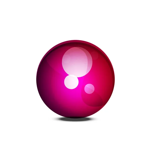 Γυαλιστερό κουμπί Sphere, διανυσματικό στοιχείο σχεδιασμού Διαδικτύου — Διανυσματικό Αρχείο