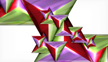 Üçgen geometrik vektör soyut arka plan