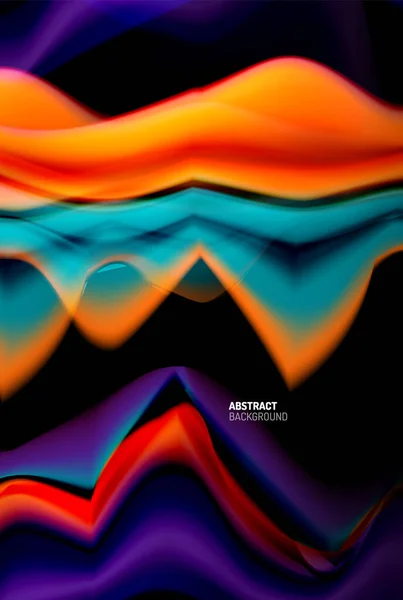 ( 영어 ) Liquid gradients abstract background, color wave patterster design for Wallpaper, Banner, Background, Card, Book Illustration, landing page — 스톡 벡터