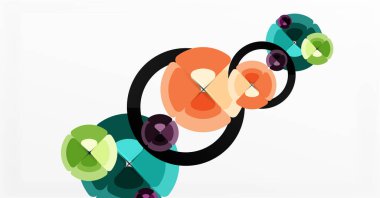 Soyut arkaplan, renkli daireler geometrik bileşim. Duvar Kağıdı, Sancak, Arkaplan, Kart, Kitap İllüstrasyonu, İniş Sayfası