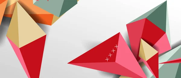 Triângulo simples moderno fundo abstrato, conceito de movimento dinâmico. Ilustração vetorial para papel de parede, bandeira, fundo, cartão, ilustração do livro, landing page —  Vetores de Stock