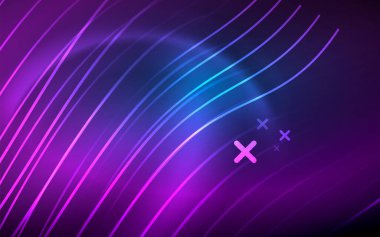 Soyut arkaplan - Duvar Kağıdı, Banner, Arkaplan, Kart, Kitap İllüstrasyonu, İniş Sayfası için mavi neon çizgi tasarımı