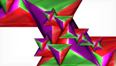 Üçgen geometrik vektör soyut arka plan