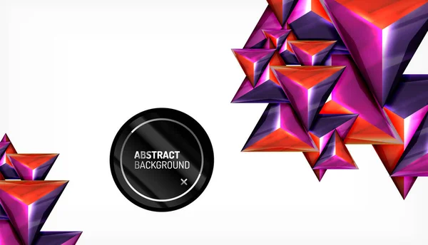 Driehoek geometrische vector abstracte achtergrond — Stockvector