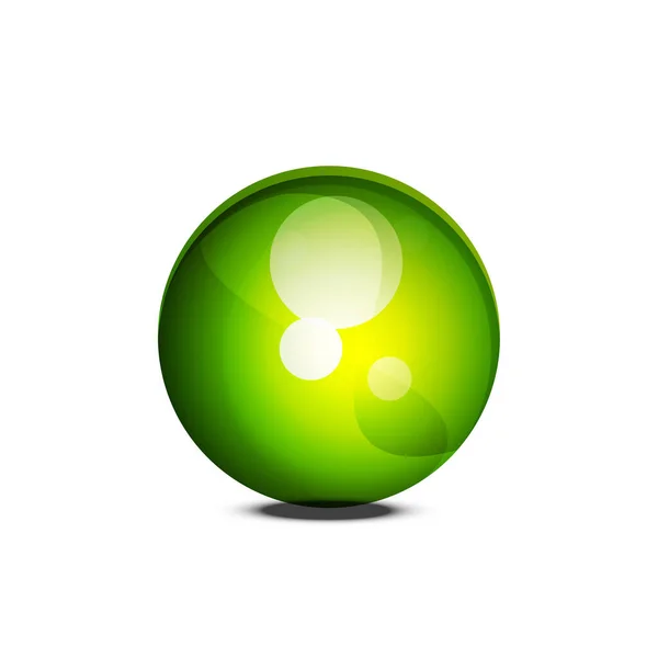 Sphere web glossy 버튼 , vector Internet design element — 스톡 벡터