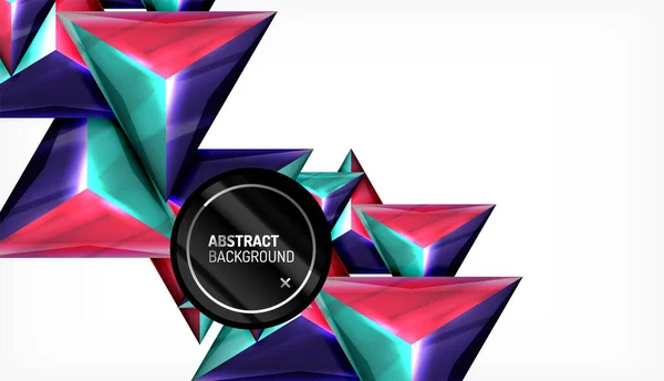 Driehoek geometrische vector abstracte achtergrond — Stockvector