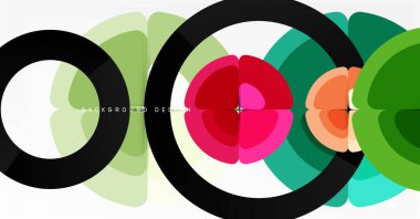 Soyut arkaplan, renkli daireler geometrik bileşim. Duvar Kağıdı, Sancak, Arkaplan, Kart, Kitap İllüstrasyonu, İniş Sayfası