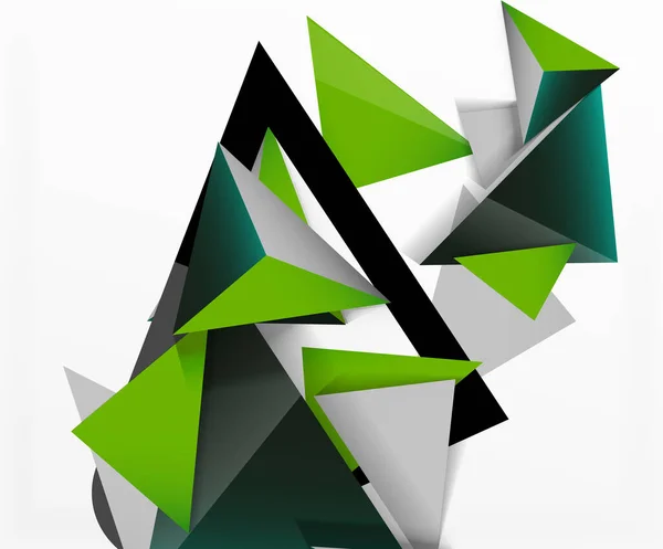 Abstraktní pozadí, mozaika 3D trojúhelníky složení, nízký polystylový design. Vektorové ilustrace pro tapetu, nápis, pozadí, karta, ilustrace knihy, úvodní strana — Stockový vektor