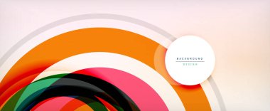 Moda, basit, soyut çember, dinamik hareket konsepti. Duvar Kağıdı, Sancak, Arkaplan, Kart, Kitap İllüstrasyonu, İniş Sayfası