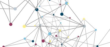 Hat noktaları bağlantıları, üçgen teknoloji tasarımı. Soyut geometrik arkaplan