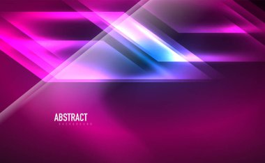 Dinamik neon parlak, soyut bir arkaplan. İş veya teknoloji sunumu, İnternet posteri veya web broşürü kapağı, duvar kağıdı için modaya uygun soyut düzen şablonu